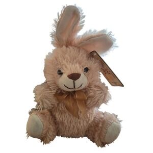 Greenbrier International Chocolate Scented Bunny‎ Rabbit Tan Ecru Plush Toy NWT